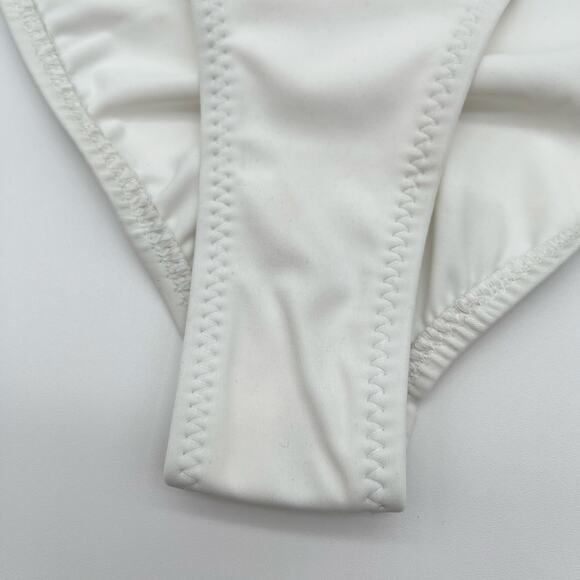 Norma Kamali | NWT Snake Mesh Bottom Swimsuit in White & Nude Mesh XS - Picture 6 of 12